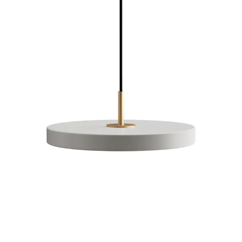 Asteria Plus | pendellampe van UMAGE in Nuance Mist, Brass Top, Mini – productfoto