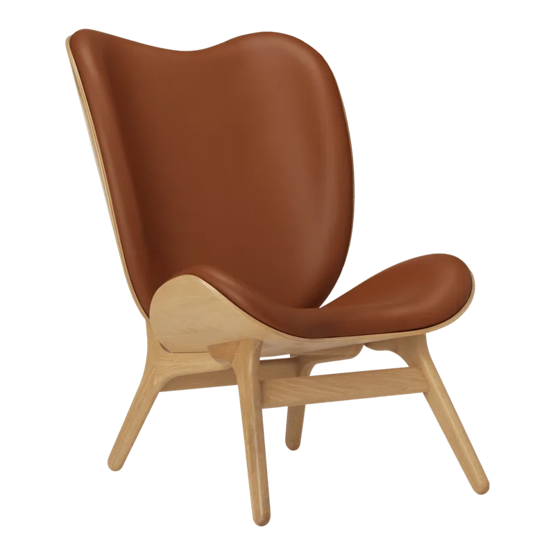 A Conversation Piece | loungestol, høj von UMAGE in Oak, Cognac – Produktfoto
