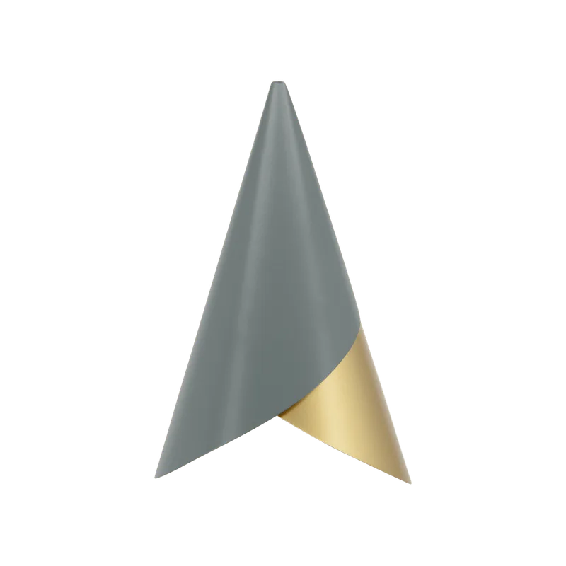 Cornet | lampeskærm van UMAGE in Slate/Brass – productfoto