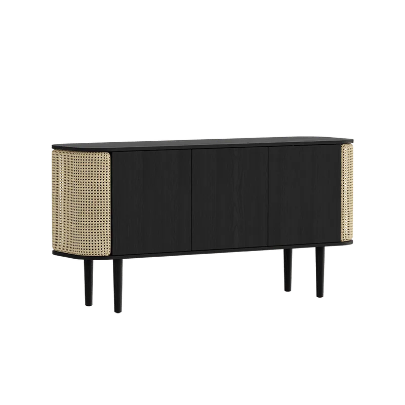 Treasures | 3-dørs skab by UMAGE in Black Oak, Venetian Cane – product photo