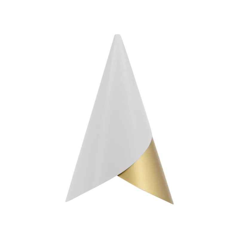 Cornet | lampeskærm by UMAGE in Nuance Mist/Brass – product photo