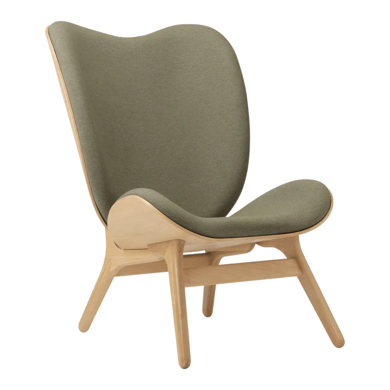 A Conversation Piece | loungestol, høj by UMAGE in Oak, Morning Meadows – product photo
