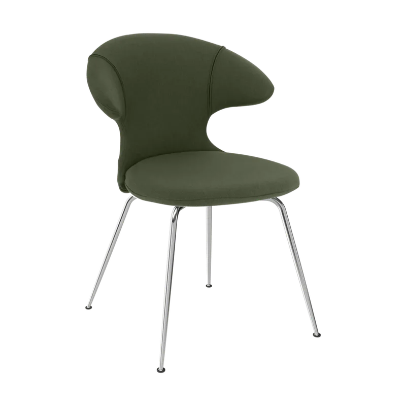 Time Flies | stol van UMAGE in Racing Green, Chrome – productfoto
