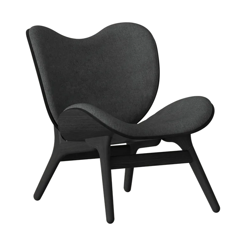 A Conversation Piece | loungestol, lav by UMAGE in Black Oak, Shadow – product photo