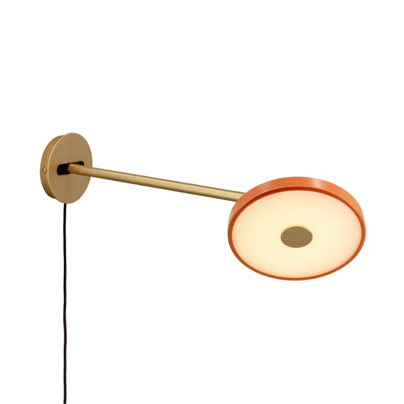 Asteria Long | wall lamp by UMAGE in Brass, Nuance Orange, Not Hardwired – product photo