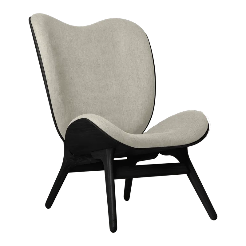 A Conversation Piece | loungestol, høj by UMAGE in Black Oak, White Sands – product photo