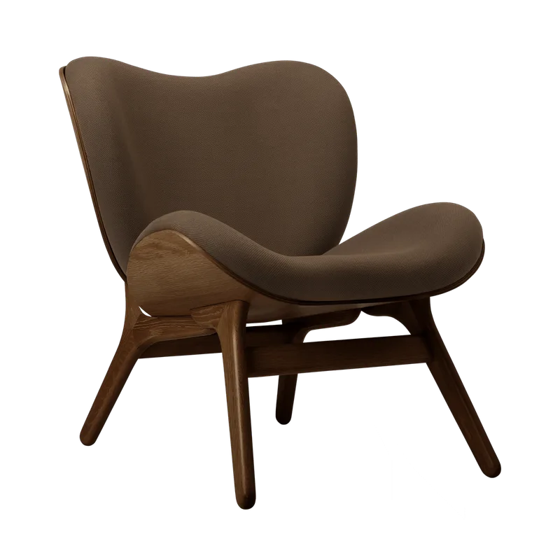 A Conversation Piece | loungestol, lav by UMAGE in Dark Oak, Mocca – product photo