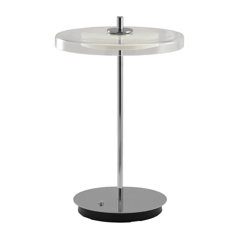 Asteria Glass Move | portable lamp by UMAGE in Polished steel – product photo