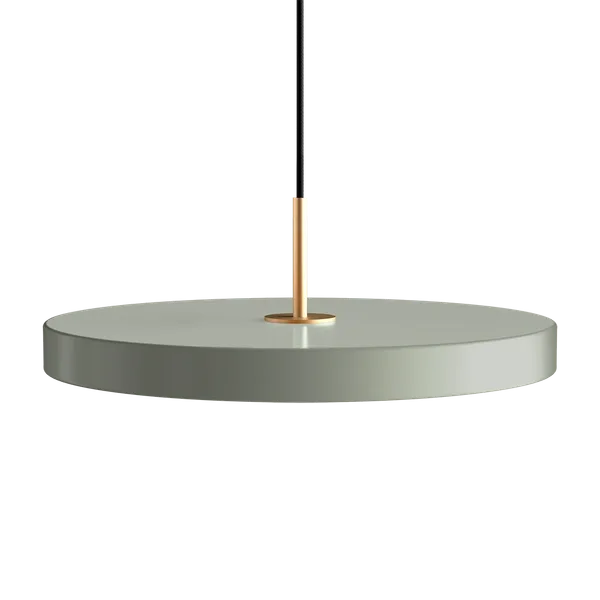 Asteria | pendellampe von UMAGE in Nuance Olive, Brass Top, Medium – Produktfoto