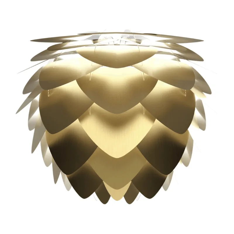 Aluvia | lampeskærm van UMAGE in Brushed Brass, Medium – productfoto