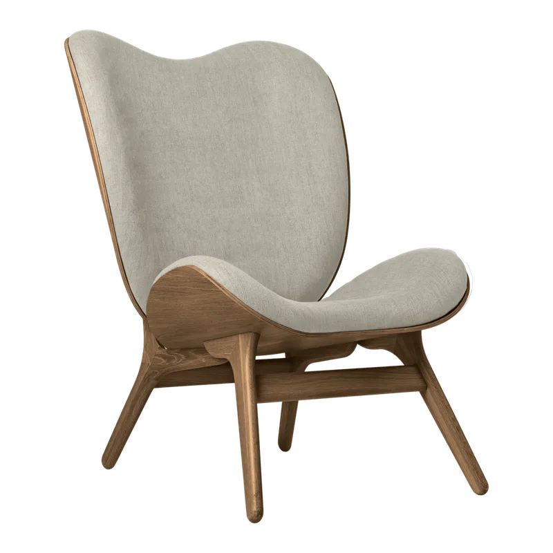 A Conversation Piece | loungestol, høj by UMAGE in Dark Oak, White Sands – product photo
