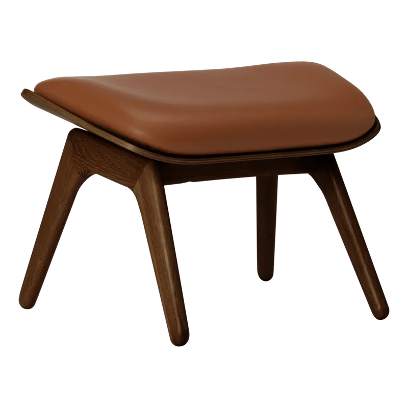 The Reader | ottoman by UMAGE in Dark Oak, Cognac – product photo