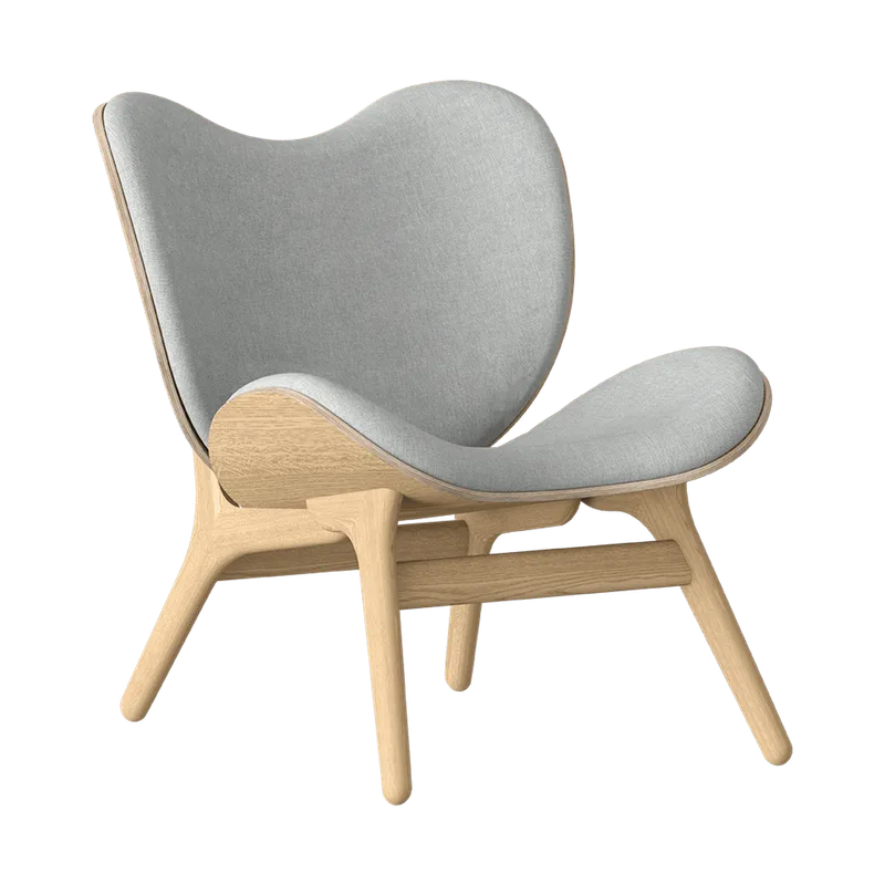 A Conversation Piece | loungestol, lav by UMAGE in Oak, Sterling – product photo