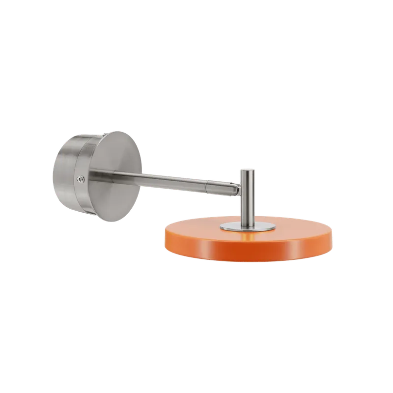 Asteria Short | væglampe by UMAGE in Steel, Nuance Orange, Hardwired – product photo