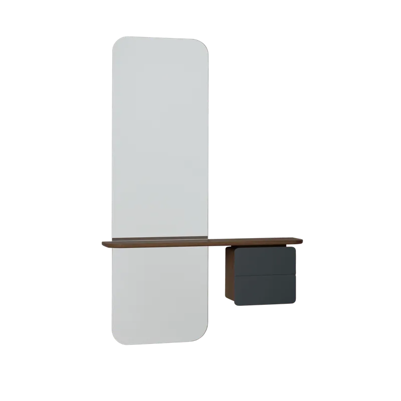 One More Look | Spejl by UMAGE in Dark Oak, Anthracite Grey – product photo