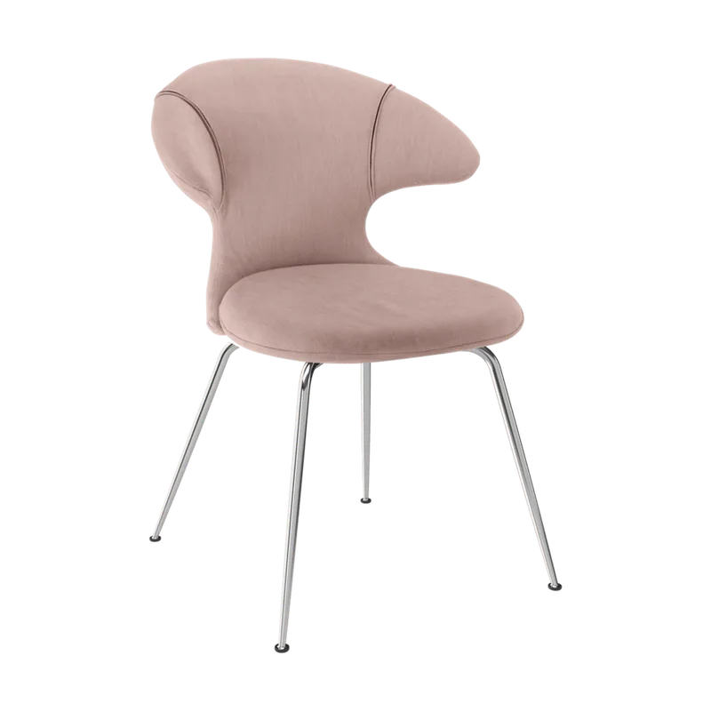 Time Flies | stol van UMAGE in Stone Rose, Chrome – productfoto