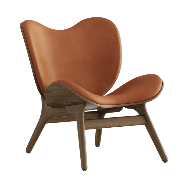 A Conversation Piece | loungestol, lav de UMAGE en Dark Oak, Dunes Rust – photo du produit