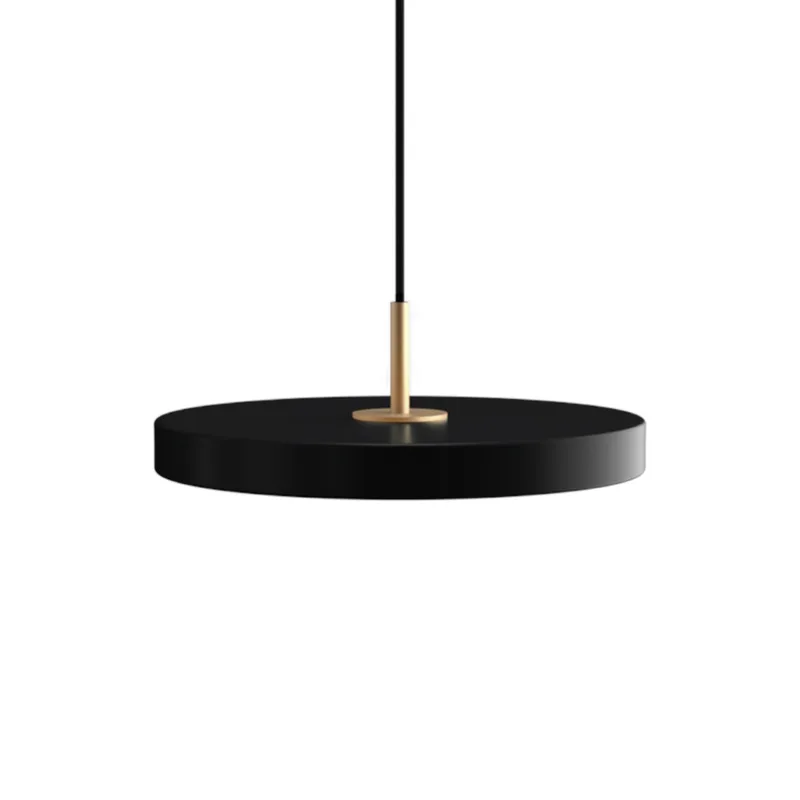 Asteria Plus | pendellampe by UMAGE in Black, Brass Top, Mini – product photo
