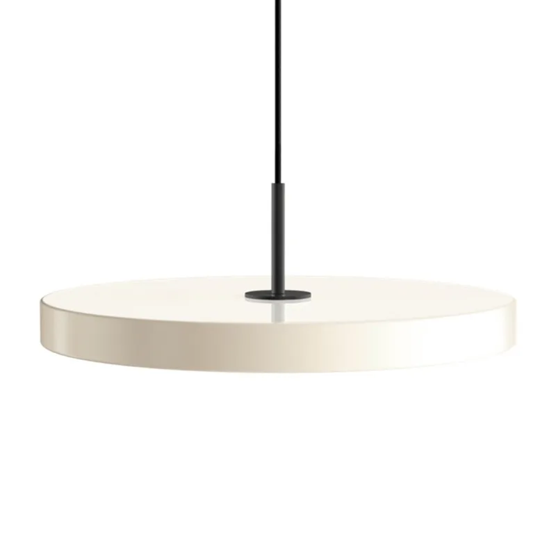 Asteria Plus | pendellampe van UMAGE in Pearl White, Black Top, Medium – productfoto