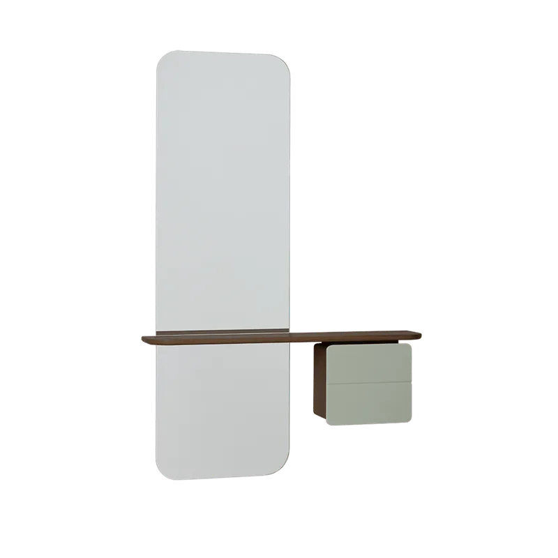 One More Look | Spejl von UMAGE in Dark Oak, Nuance Olive – Produktfoto