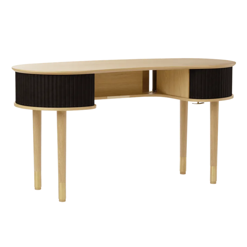 Audacious | skrivebord by UMAGE in Oak, Charcoal – product photo