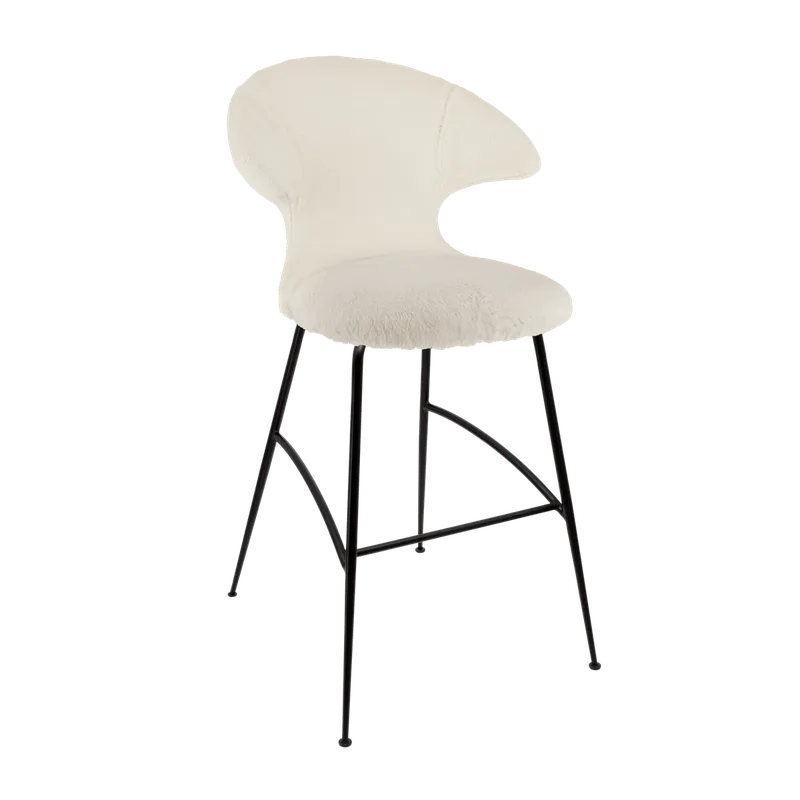 Time Flies | barstol de UMAGE en Teddy White, Black – photo du produit