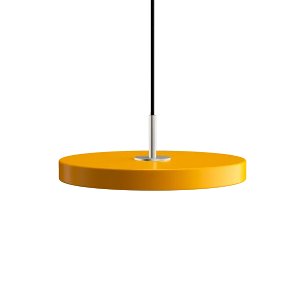 Asteria | pendellampe von UMAGE in Saffron Yellow, Steel Top, Mini – Produktfoto