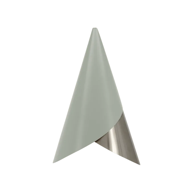 Cornet | lampeskærm van UMAGE in Nuance Olive/Steel – productfoto