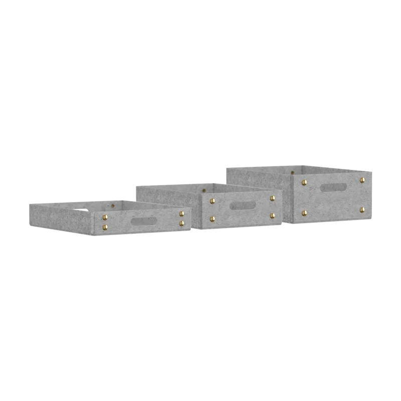Trays Storage | reservedel de UMAGE en Felt, Silver Grey – photo du produit 2 sur 2