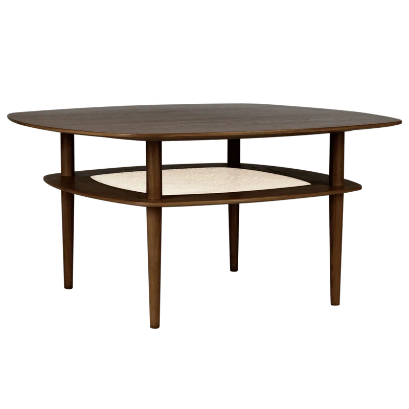 Together Smooth Square 100 | coffee table by UMAGE in Dark Oak, Tall – product photo