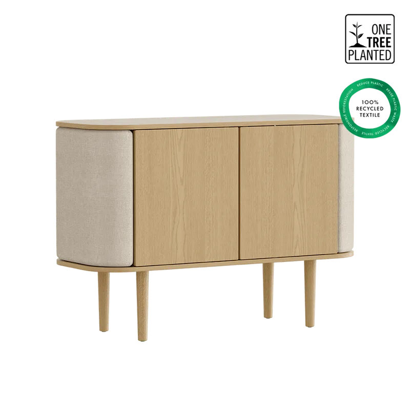 Treasures | 2-dørs skab by UMAGE in Oak, Fluted door – product photo
