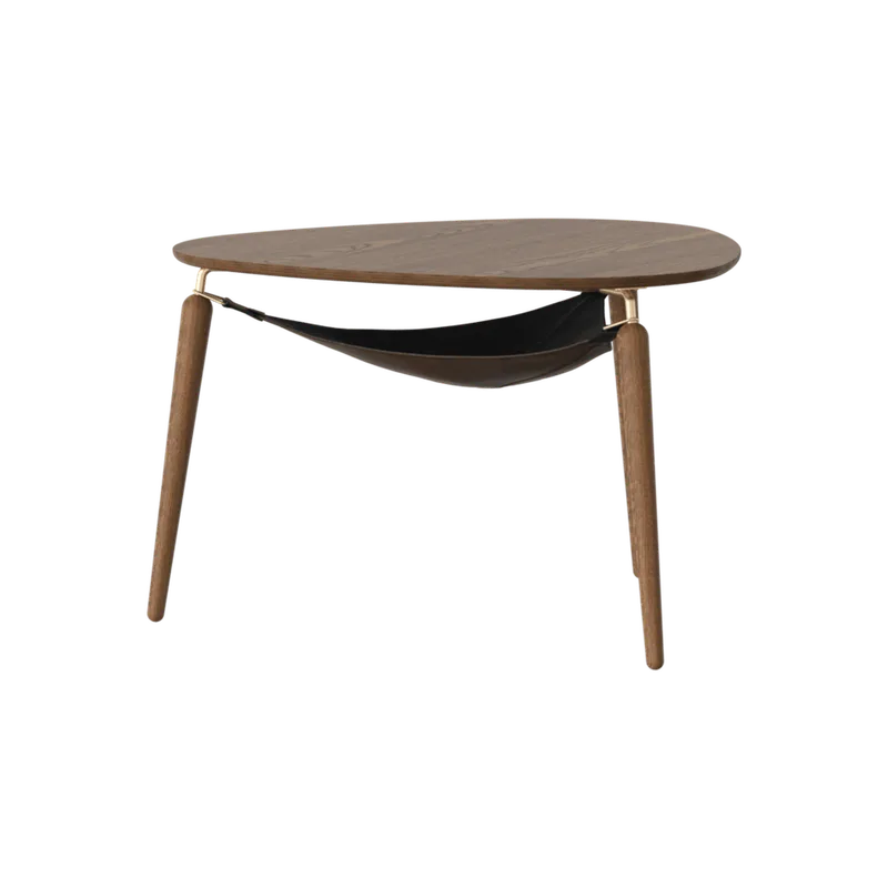 Hang Out | sofabord by UMAGE in Dark Oak, Brass – product photo