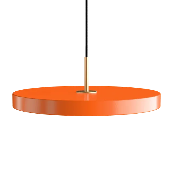 Asteria | pendellampe by UMAGE in Nuance Orange, Brass Top, Medium – product photo