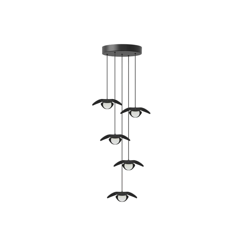 Forget Me Not cluster 5 | lampesæt by UMAGE in Black oak, Mini – product photo