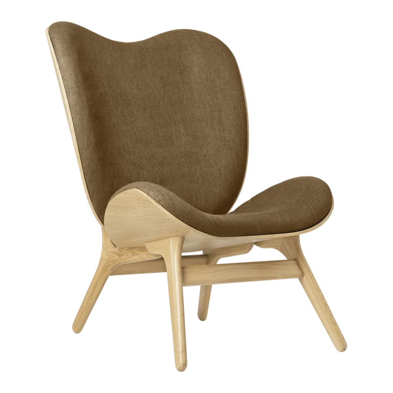 A Conversation Piece | loungestol, høj by UMAGE in Oak, Sugar Brown – product photo