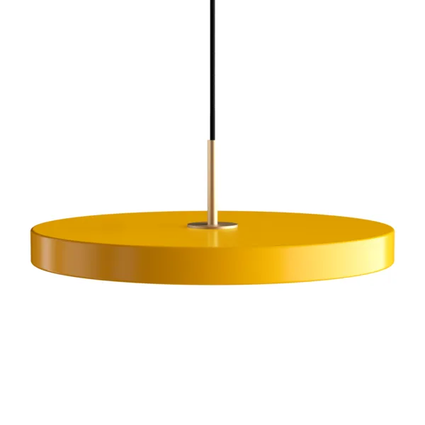 Asteria | pendellampe von UMAGE in Saffron Yellow, Brass Top, Medium – Produktfoto