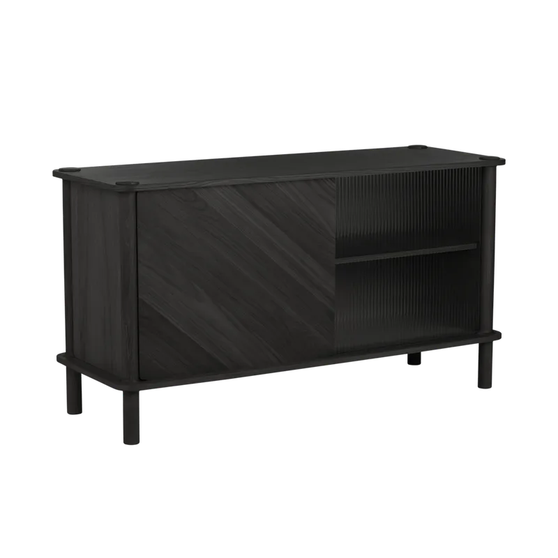Italic | skab van UMAGE in Black Oak, Wood/Glass – productfoto