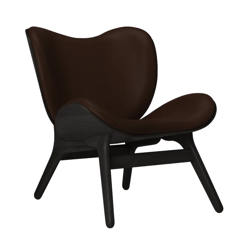 A Conversation Piece | loungestol, lav by UMAGE in Black Oak, Brown – product photo
