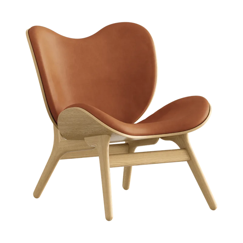 A Conversation Piece | loungestol, lav by UMAGE in Oak, Dunes Rust – product photo
