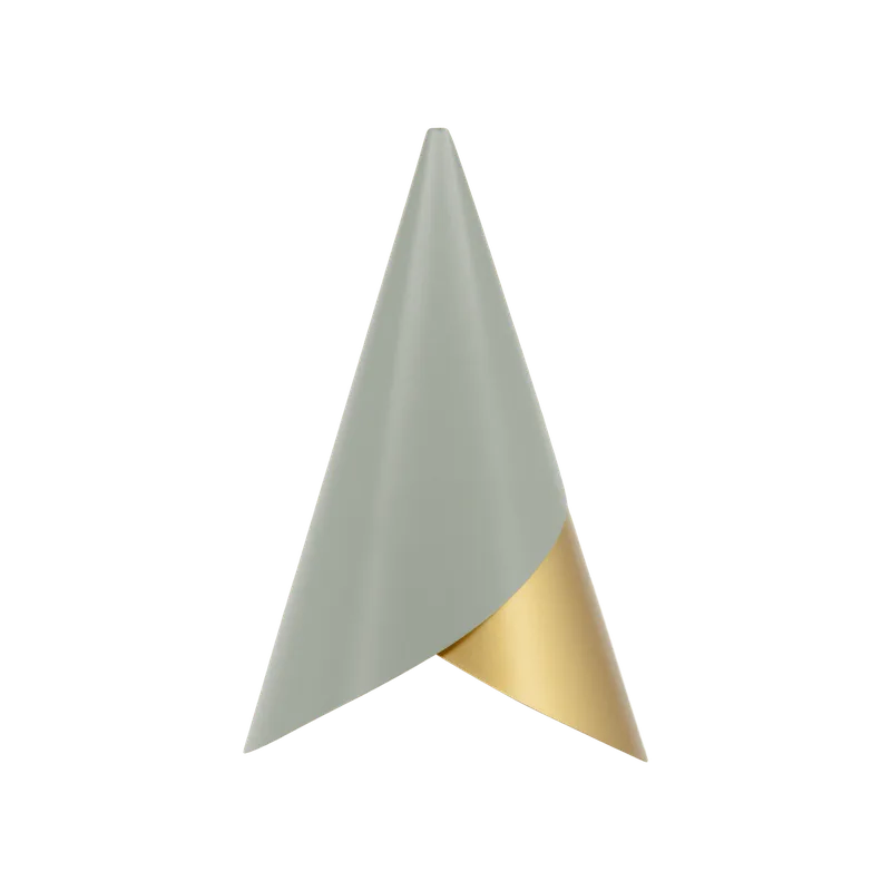 Cornet | lampeskærm by UMAGE in Nuance Olive/Brass – product photo