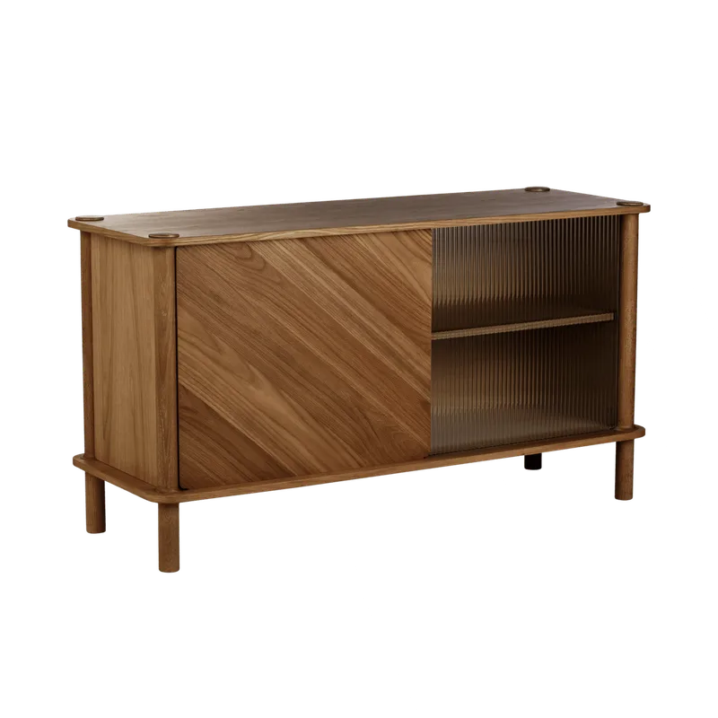 Italic | skab van UMAGE in Dark Oak, Wood/Glass – productfoto