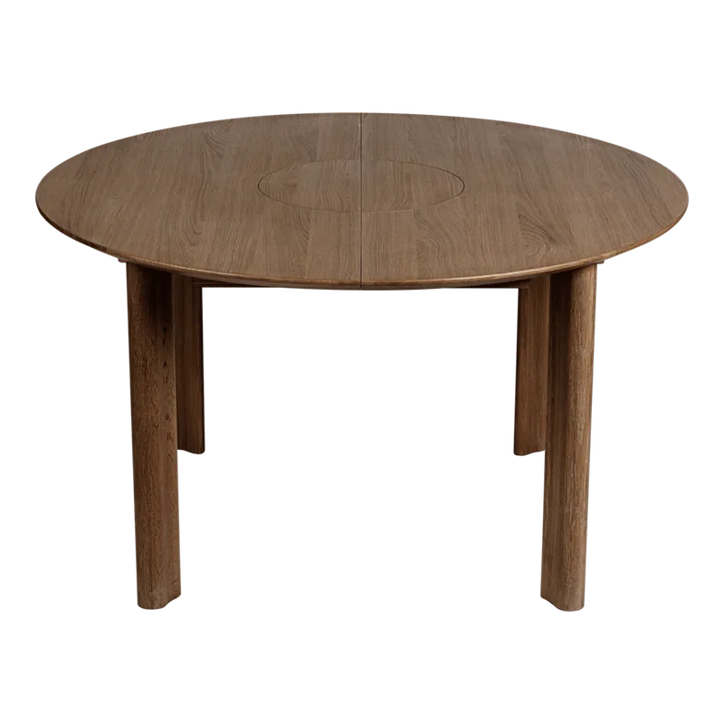 Comfort Circle | spisebord med udtræk by UMAGE in Dark Oak, Smooth – product photo