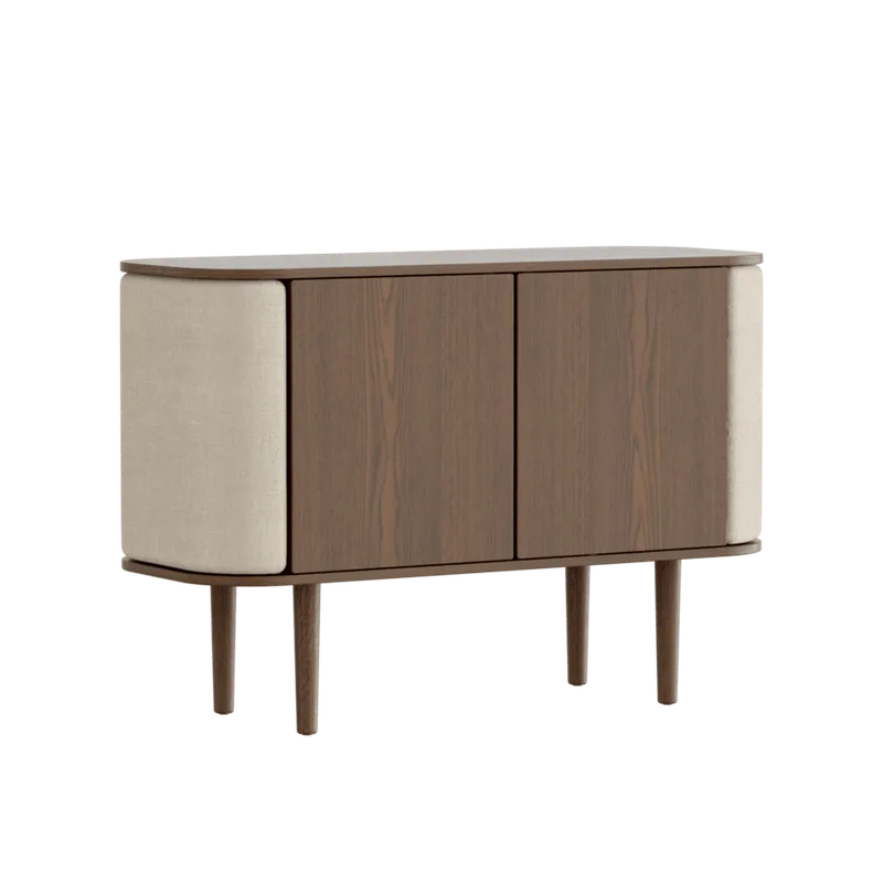 Treasures | 2-dørs skab by UMAGE in Dark Oak, White Sands – product photo