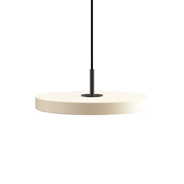 Asteria | pendellampe van UMAGE in Pearl White, Black Top, Mini – productfoto