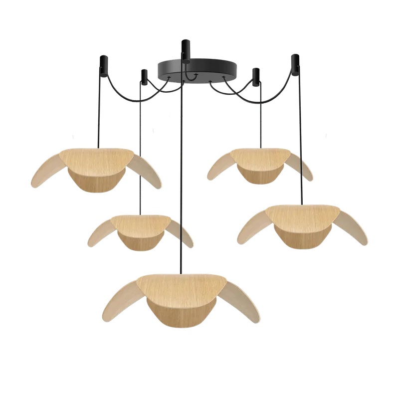 Forget Me Not cluster 5 | lampesæt by UMAGE in Oak, Large – product photo
