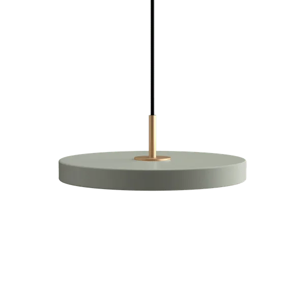 Asteria | pendellampe by UMAGE in Nuance Olive, Brass Top, Mini – product photo