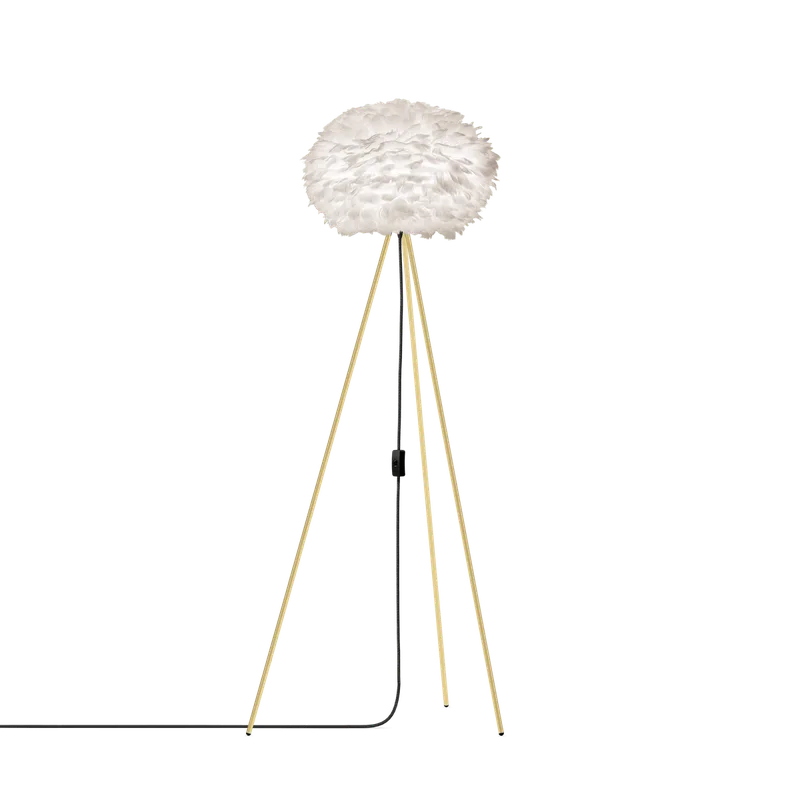 Eos medium | gulvlampe by UMAGE in Tripod floor, Brushed brass – product photo