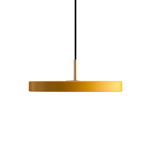Asteria | pendellampe by UMAGE in Saffron Yellow, Brass Top, Mini – product photo