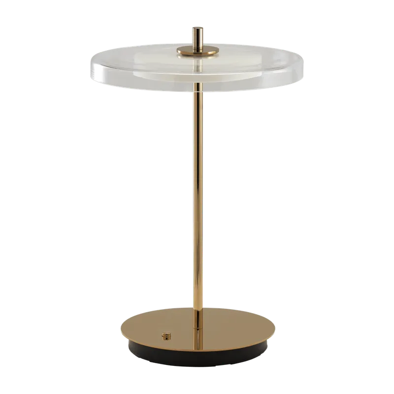 Asteria Glass Move | portable lamp van UMAGE in Polished Brass – productfoto