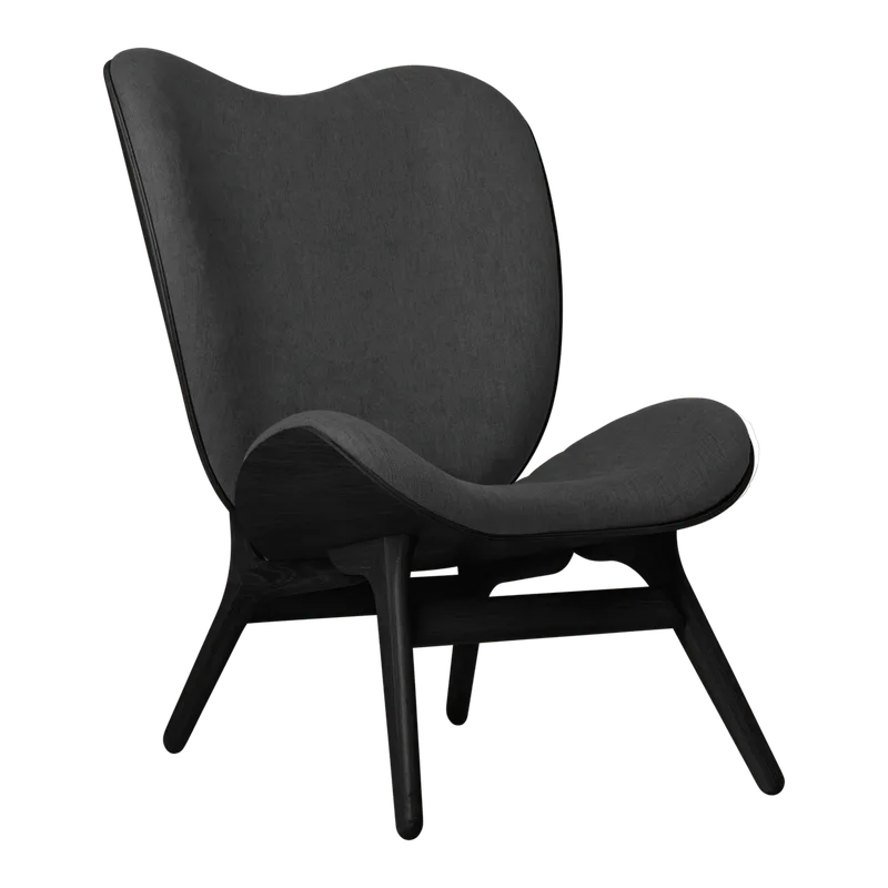 A Conversation Piece | loungestol, høj von UMAGE in Black Oak, Shadow – Produktfoto